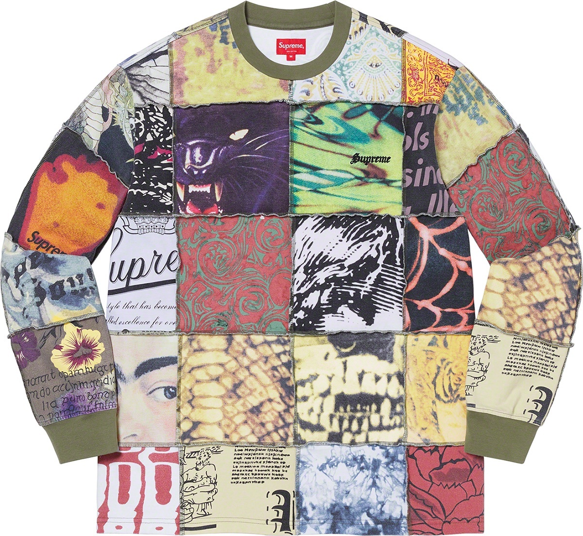 Mosaic Patchwork L/S Top view 2